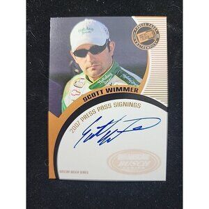PRESS PASS SIGNINGS Scott Wimmer Autograph Card 2007